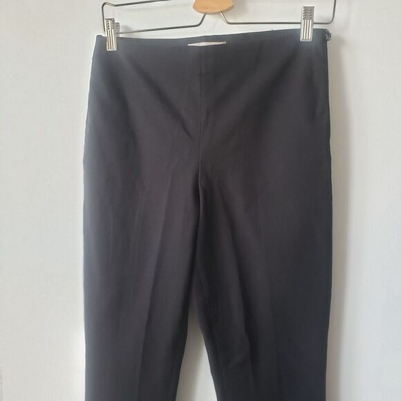 everlane the side-zip stretch cotton pant in black size 6 - Picture 3 of 6